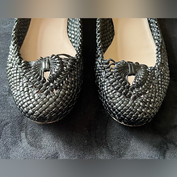 Joan & David Woven Patent Leather “Daemilie" Flats Sz 8 - Picture 2 of 6